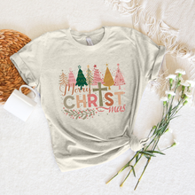 Load image into Gallery viewer, Merry Christmas Cross Tee or Sweatshirt

