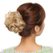 Load image into Gallery viewer, Messy Bun Scrunchy Hair Bun Fake Hair Synthetic Women Chignon Elastic Hair Band Hairpieces For Women Updo Donut Chignon Clip in Hair Extension For Volumized Hair Buns For Girls
