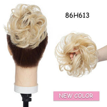 Load image into Gallery viewer, Messy Bun Scrunchy Hair Bun Fake Hair Synthetic Women Chignon Elastic Hair Band Hairpieces For Women Updo Donut Chignon Clip in Hair Extension For Volumized Hair Buns For Girls
