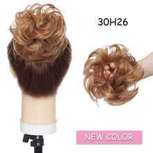 Load image into Gallery viewer, Messy Bun Scrunchy Hair Bun Fake Hair Synthetic Women Chignon Elastic Hair Band Hairpieces For Women Updo Donut Chignon Clip in Hair Extension For Volumized Hair Buns For Girls
