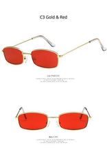 Load image into Gallery viewer, Metal Frame New Square Shape Sunglasses For Women &amp; Men New  Decent &amp; Elegant Lens Mirror New Popular Shades For Ladies Sun Glasses

