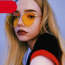 Load image into Gallery viewer, Metal Round Sunglasses Retro Design Sunglasses For  Women New Cat Eye Glasses For Women New Popular Eyeglasses For Female Ladies  Cat Eye Retro Sunglasses
