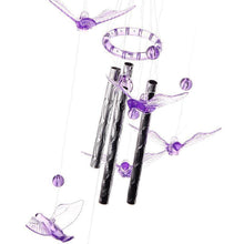 Load image into Gallery viewer, Metal Tubes Crystal Moon/Star/Butterfly/Flower Bell Butterfly Wind Chimes Outdoor Wind Chimes Garden Patio Decor Wind Chimes For Garden Outdoor Yard  Hanging Decor Ornament
