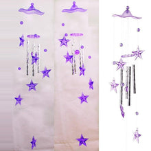 Load image into Gallery viewer, Metal Tubes Crystal Moon/Star/Butterfly/Flower Bell Butterfly Wind Chimes Outdoor Wind Chimes Garden Patio Decor Wind Chimes For Garden Outdoor Yard  Hanging Decor Ornament

