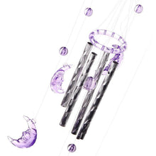 Load image into Gallery viewer, Metal Tubes Crystal Moon/Star/Butterfly/Flower Bell Butterfly Wind Chimes Outdoor Wind Chimes Garden Patio Decor Wind Chimes For Garden Outdoor Yard  Hanging Decor Ornament
