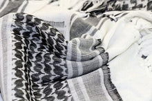 Load image into Gallery viewer, Military Arab Keffiyeh Shemagh Scarf Cotton Winter Shawl Neck Warmer Cover Head Wrap Windproof Tactical Camping Scarf Men Women Shemagh Keffiyeh Men Arab Kufiyah Keffiyeh Arabic Muslim Head Wrap Men Scarf Shawl
