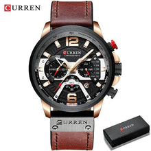 Load image into Gallery viewer, Military Leather Chronograph Wristwatch
