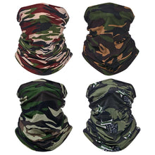 Load image into Gallery viewer, Military Tactical Bandana Summer Face Scarves Polyester Camo Anti-UV Windproof Soft Neck Gaiter Cover for Men Women Neck Gaiter Unisex Face Scarf Cover Cooling Thin Breathable Lightweight Sun Protection for Cycling Fishing Hiking Running
