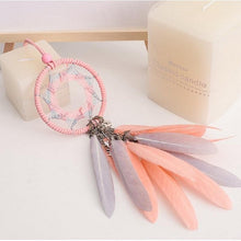 Load image into Gallery viewer, Mini 38cm Dream Catchers Hanging Room Decoration Indian Style Feathers Pendants Bag Key Chains Wind Chimes  Wall Decor Native American Handmade For Bedroom Car &amp; Wall Hanging Decoration Ornaments Dream Catchers For Girls Boys Room

