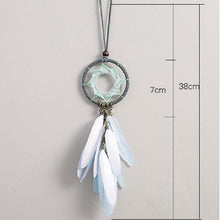 Load image into Gallery viewer, Mini 38cm Dream Catchers Hanging Room Decoration Indian Style Feathers Pendants Bag Key Chains Wind Chimes  Wall Decor Native American Handmade For Bedroom Car &amp; Wall Hanging Decoration Ornaments Dream Catchers For Girls Boys Room
