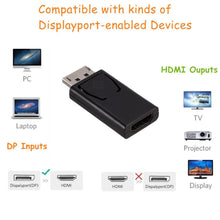 Load image into Gallery viewer, Mini DisplayPort To HDMI-compatible Adapter Male To Female Converter DP To HD Display Port 4K Cable Adapter Video Audio Compatible For PC And Laptop
