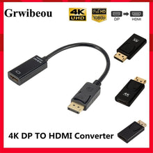 Load image into Gallery viewer, Mini DisplayPort To HDMI-compatible Adapter Male To Female Converter DP To HD Display Port 4K Cable Adapter Video Audio Compatible For PC And Laptop
