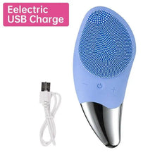 Load image into Gallery viewer, Mini Electric Silicone Facial Cleansing Brush Gentle Exfoliating Massager for all skin types Skin Care Tools
