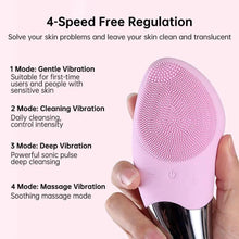 Load image into Gallery viewer, Mini Electric Silicone Facial Cleansing Brush Gentle Exfoliating Massager for all skin types Skin Care Tools
