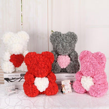 Load image into Gallery viewer, Mini Fake Rose Flower Heads 50/100/200 Pieces Teddy Bear of Roses 3cm Foam Wedding Flowers Accessories Make Bridal Hair Clips Headbands Dress
