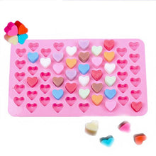 Load image into Gallery viewer, Mini Heart Mold Silicone Ice Chocolate Fondant Mould 3D Pastry Jelly Cookies Baking Cake Decoration Tools 5 Colors Silicone Mold Mini Heart Shape Silicone Ice Cube Molds Trays Chocolate Cute Pink Mold
