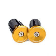 Load image into Gallery viewer, Mini Lightweight Lock Mountain Bicycle Grip Handlebar End Cap Handle Bar Grips End Plugs Mountain Bike Road Bicycle One Pair Bike Handlebar End Plugs Aluminum Alloy Expansion Handlebar Grips Cap
