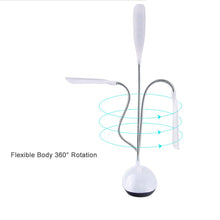 Load image into Gallery viewer, Mini Portable LED Table Light Foldable Student Book Reading Study Desk Lamp Eye Protection Battery Bedroom Office Bright Light Decorative Table Lamp Cute Study Lamps for Bedroom Décor
