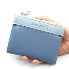 Load image into Gallery viewer, Mini PU Leather Women Elegant  Purse Wallet Simple Design Lightweight Portable Small Female Wallet
