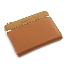 Load image into Gallery viewer, Mini PU Leather Women Elegant  Purse Wallet Simple Design Lightweight Portable Small Female Wallet
