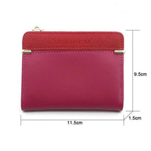 Load image into Gallery viewer, Mini PU Leather Women Elegant  Purse Wallet Simple Design Lightweight Portable Small Female Wallet
