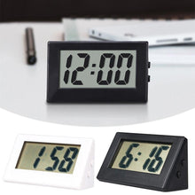 Load image into Gallery viewer, Mini Small Car Desk Digital Clock Watch Car Dashboard Digital Clock Vehicle Adhesive Clock with Jumbo LCD Time &amp; Day Display Mini Automotive Stick On Watch for Car T Gauges Mini Digital LCD Screen Travel Electronic Clock For Home Office Desktop Clocks
