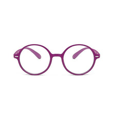 Load image into Gallery viewer, Mini Small Comfortable Round Reading Glasses Female Male Black Red Bendable Retro Ultra Light Hyperopia Frame +1.0 to +4.0
