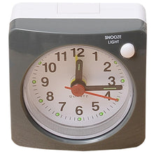 Load image into Gallery viewer, Mini Square Plastic Student Alarm Clock Silent Snooze Bedside Needle Alarm Clock Analog Alarm Clock Battery Operated for Heavy Sleepers Adults Bedrooms Bedside Kids Elderly Non Ticking Alarm Clocks with Non Ticking Portable Home Travel Alarm Clock
