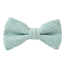 Load image into Gallery viewer, Mint Stripe Bow Tie for Boys
