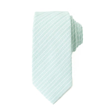 Load image into Gallery viewer, Mint Stripe Men's Tie
