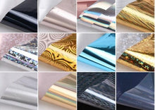 Load image into Gallery viewer, Mix Nail Art Transfer Foil Sticker Angles Decoration Nail Art Decals Design For Nails Wraps Follie Nail Foil Transfer Sticker Kit, Nail Art Decals Nail Foil Glass Paper Nail Decals Nail Wraps for Nail Art Decorations Supplies
