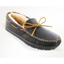 Load image into Gallery viewer, Minnetonka Sheepskin Moose Slipper - Mens Slippers
