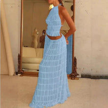 Load image into Gallery viewer, 2-Piece Chic Halter Dress Suit Set
