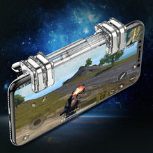 Load image into Gallery viewer, Mobile Trigger Gamepad Controller Sensitive Touch Fire Button Shooter Grip Trigger Aim Key Joystick for IOS Android
