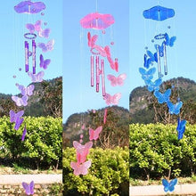 Load image into Gallery viewer, Model Creative Crystal Butterflies-Wind Chime Hanging Ornament  Mobile Wind Bell Garden Ornament Lucky Yard Garden Living Room Home/Wall/Room For Mom Birthday Gift Metal Music Wind Chimes Indoor &amp; Outdoor Decor
