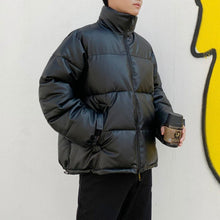 Load image into Gallery viewer, Modern Black Thick Solid Color Jacket Men's Oversized Warm Jacket Lightweight Padded Winter Coats Fashion Male Heavyweight Jackets Big Oversized Comfortable Autumn Jackets Fashionable Design
