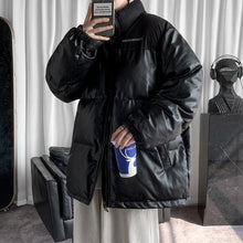 Load image into Gallery viewer, Modern Black Thick Solid Color Jacket Men's Oversized Warm Jacket Lightweight Padded Winter Coats Fashion Male Heavyweight Jackets Big Oversized Comfortable Autumn Jackets Fashionable Design

