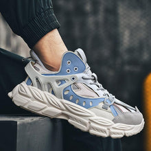 Load image into Gallery viewer, Modern Blue Men's Running Shoes Comfortable Breathable Unisex Sports Shoes Rubber Hard-Wearing Sneakers Casual Sport Shoes Casual Sports Tennis Sneakers
