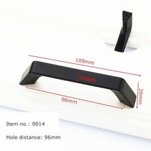 Load image into Gallery viewer, Modern Cabinet Handles Solid Aluminum Alloy Door Knobs And Handles Kitchen Cupboard Pulls Drawer Knobs Furniture Handle Hardware Black Cabinet Cupboard Drawer Door Handle Drawer Dresser Pulls for Furniture Kitchen Cabinet Cupboard Hardware
