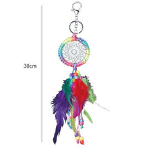 Load image into Gallery viewer, Modern Dream Catcher Wolf Totem Car Hanging Ornaments Pendant Wolf Decor Traditional Feather Wind Chimes Handmade For Bedroom Wall Hanging Home Decorations Crafts
