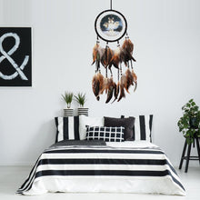 Load image into Gallery viewer, Modern Dream Catcher Wolf Totem Car Hanging Ornaments Pendant Wolf Decor Traditional Feather Wind Chimes Handmade For Bedroom Wall Hanging Home Decorations Crafts
