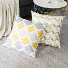 Load image into Gallery viewer, Modern Geometric Decorative Geometric Pillow Cushion Cases Outdoor Square Yellow Decorative Pillow Covers For Couch Bedroom Pillow Cases Cushion Covers
