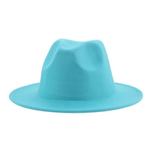 Load image into Gallery viewer, Modern Hats For Women Fedoras Winter Women Hats Simple Classic Hat Wedding Lady Retro Wide Brim Floppy Hat Men Fedora Hat Fashionable Classic Wide Brim Hat For Summer Dress Hats
