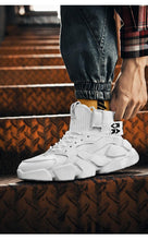 Load image into Gallery viewer, Modern High Top Beige Men's Sneakers Chunky Men Shoes Fashion Casual Breathable Men's Height Increasing Casual Outdoor High Quality Sport Sneakers
