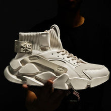 Load image into Gallery viewer, Modern High Top Beige Men's Sneakers Chunky Men Shoes Fashion Casual Breathable Men's Height Increasing Casual Outdoor High Quality Sport Sneakers
