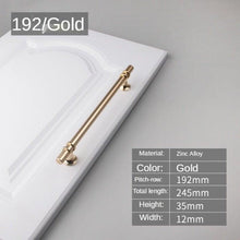 Load image into Gallery viewer, Modern Light Luxury Zinc Alloy Door Handle Cabinet Handle Drawer Handle Fashion Furniture Handle Hardware Cabinet Pulls Brushed Nickel Stainless Steel Kitchen Drawer Pulls Cabinet Handles
