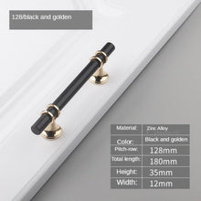 Load image into Gallery viewer, Modern Light Luxury Zinc Alloy Door Handle Cabinet Handle Drawer Handle Fashion Furniture Handle Hardware Cabinet Pulls Brushed Nickel Stainless Steel Kitchen Drawer Pulls Cabinet Handles
