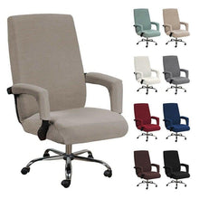 Load image into Gallery viewer, Modern Office Chair Covers Stretch Washable Computer Chair Slipcovers for Universal Rotating Chair  Spandex Anti dirty Computer Chair Cover Elastic Polyester Office Chair Cover Easy Washable Removable With Armrest Cover
