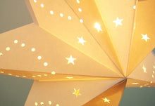 Load image into Gallery viewer, Modern Retro Led Table Lamp Desk Light Paper Star Wood Lamp Nordic Design Minimalist Bedside Living Room Bedroom Decor  Cute Study Lamps for Bedroom Décor

