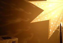 Load image into Gallery viewer, Modern Retro Led Table Lamp Desk Light Paper Star Wood Lamp Nordic Design Minimalist Bedside Living Room Bedroom Decor  Cute Study Lamps for Bedroom Décor
